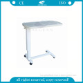 AG-OBT002 practical ABS dining gas spring hospital bed tray table